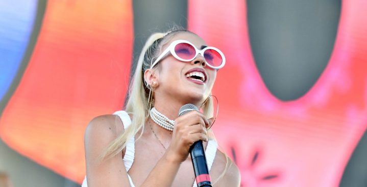 Kali Uchis performs on Camp Stage during day two of Tyler, the Creator's 5th Annual Camp Flog Gnaw Carnival. Photo by Mike Windle/Getty Images