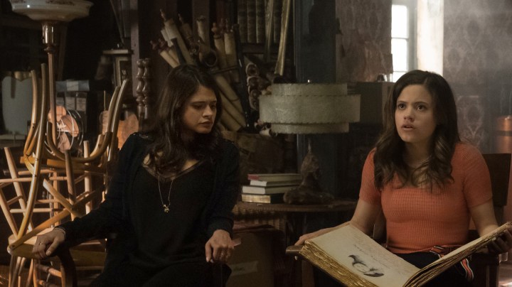 Melonie Diaz as Mel Vera, Sarah Jeffery as Maggie Vera and Madeleine Mantock as Macy Vaughn in 'Charmed.' Photo by Katie Yu. Courtesy of The CW