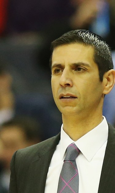Interim head coach James Borrego of the Orlando Magic looks on during the second half of their 96-80 loss against the Washington Wizards. Photo by Rob Carr/Getty Images
