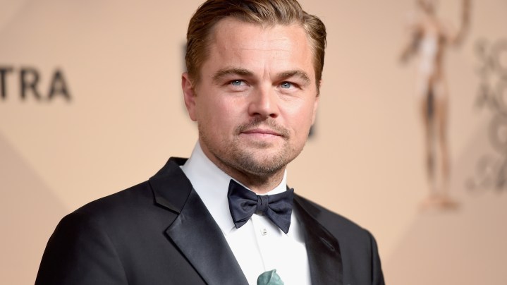 Actor Leonardo DiCaprio, poses in the press room during The 22nd Annual Screen Actors Guild Awards. Photo by Jason Merritt/Getty Images for Turner