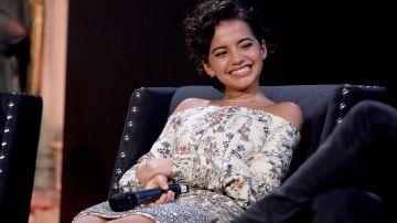 Isabela Moner attends a fan event for "Transformers: The Last Knight". Photo by Tim P. Whitby/Getty Images for Paramount Pictures