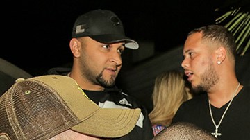 Bad Bunny, Pio, and J Balvin at Remezcla Studios in Las Vegas, NV. Photo by Itzel Alejandra Martinez for Remezcla