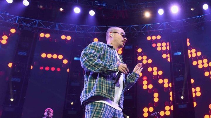 J Balvin and Bad Bunny perform onstage during Calibash Los Angeles 2018 at Staples Center on January 20, 2018 in Los Angeles, California. Photo by Kevin Winter/Getty Images
