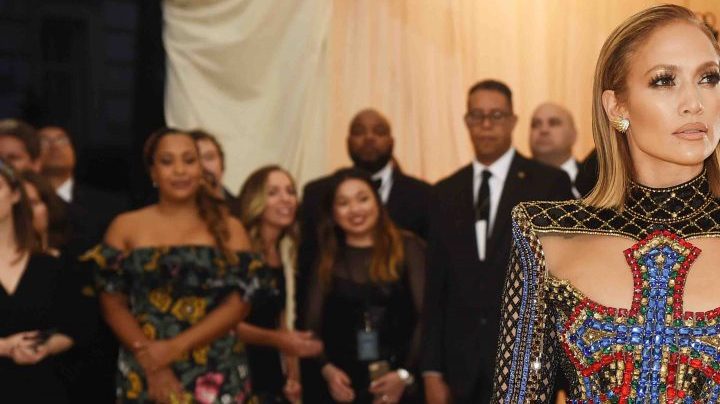 Jennifer Lopez attends the Heavenly Bodies: Fashion & The Catholic Imagination Costume Institute Gala at The Metropolitan Museum of Art on May 7, 2018 in New York City. Photo by Jamie McCarthy/Getty Images