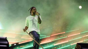Miguel performs onstage during the 2018 Coachella Valley Music And Arts Festival. Photo by Kevin Winter/Getty Images for Coachella