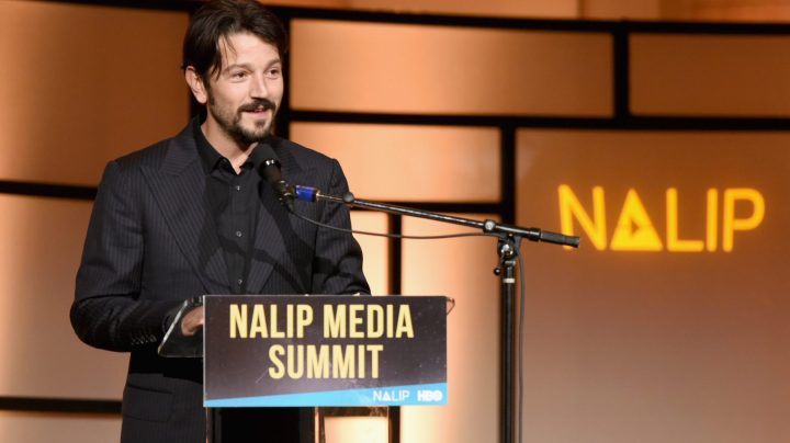 Diego Luna speaks onstage during NALIP's 2018 Latino Media Awards at The Ray Dolby Ballroom on June 23, 2018 in Hollywood, California.  Photo by Vivien Killilea/Getty Images for NALIP. Courtesy of NALIP