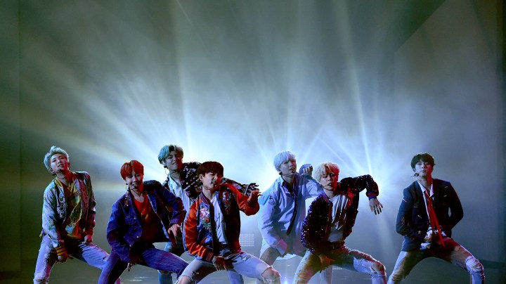 BTS performs during the 2017 American Music Awards. (Photo by Kevin Winter/Getty Images)