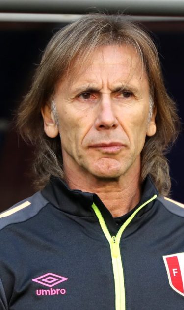 Ricardo Gareca, Head coach of Peru. (Photo by Elsa/Getty Images)