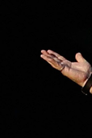 Diego Armando Maradona before the Nigeria-Argentina match at the 2018 World Cup.  (Photo by Julian Finney/Getty Images)