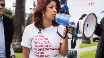 National Hispanic Media Coalition Oscar protest on March 3, 2018 in Los Angeles. Courtesy of NHMC