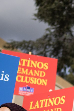 National Hispanic Media Coalition Oscar protest on March 3, 2018 in Los Angeles. Courtesy of NHMC