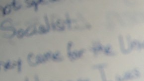 Demonstrators clash with police before the start of a speech by white nationalist Richard Spencer. Photo by Scott Olson/Getty Images