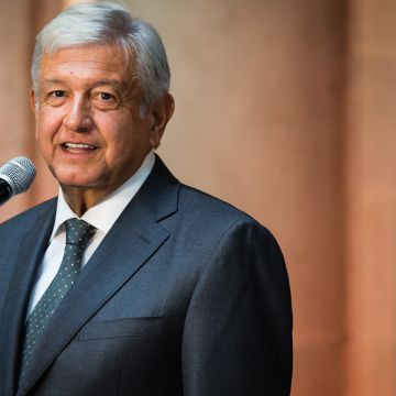 Newly elected President of Mexico, Andres Manuel Lopez Obrador, speaks during a press conference to the media.  Photo by Manuel Velasquez/Getty Images