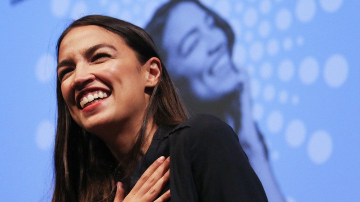 New York U.S. House candidate Alexandria Ocasio-Cortez is projected to become the youngest woman elected to Congress this November. Photo by Mario Tama/Getty Images