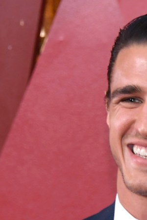 Gina Rodriguez and Joe LoCicero attend 90th Academy Awards at Hollywood & Highland Center on March 4, 2018 in Hollywood, California. Photo by Kevork Djansezian/Getty Images