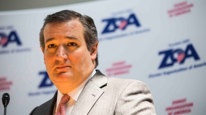 Sen. Ted Cruz (R-TX) during an event hosted by the Zionist Organization of America on Capitol Hill.  Photo by Zach Gibson/Getty Images