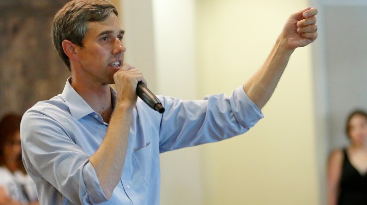 U.S. Rep Beto O'Rourke of El Paso speaks during a town hall meeting. Photo by Chris Covatta/Getty Images