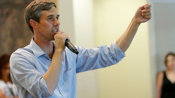 U.S. Rep Beto O'Rourke of El Paso speaks during a town hall meeting. Photo by Chris Covatta/Getty Images