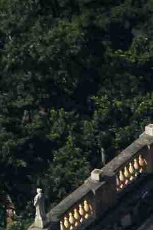 Aerial view of the damage to the National Museum of Brazil after a devastating fire on September 3, 2018. Photo by Buda Mendes/Getty Images