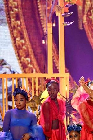 Onstage during the 2018 American Music Awards at Microsoft Theater in Los Angeles, California. Photo by Getty