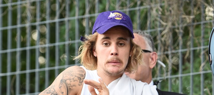 Justin Bieber attends the John Elliott front row during New York Fashion Week: The Shows in New York City. Photo by Theo Wargo/Getty Images for NYFW: The Shows