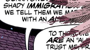 Collage of 'Border Town' Comic Book