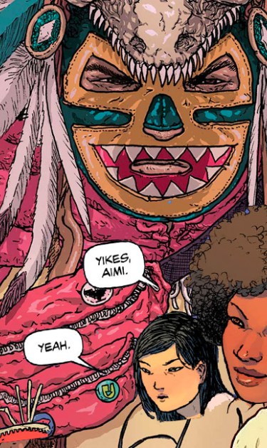 Collage of 'Border Town' Comic Book