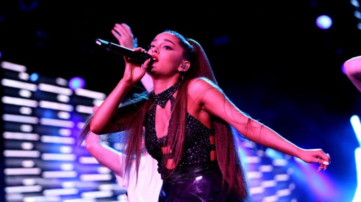 Ariana Grande performs onstage during the 2018 iHeartRadio Wango Tango by AT&T at Banc of California Stadium. Photo by Rich Polk/Getty Images for iHeartMedia