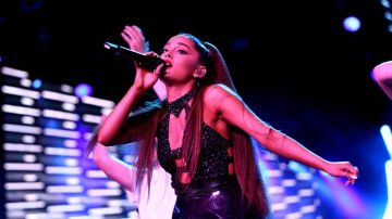 Ariana Grande performs onstage during the 2018 iHeartRadio Wango Tango by AT&T at Banc of California Stadium. Photo by Rich Polk/Getty Images for iHeartMedia