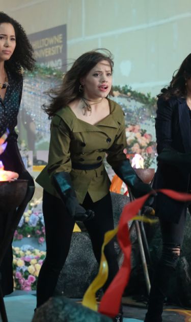 Madeleine Mantock as Macy, Sarah Jeffery as Maggie and Melonie Diaz as Mel in 'Charmed' Season 1, Epsiode 4: "Exorcise Your Demons." Photo by Robert Falconer. Courtesy of The CW