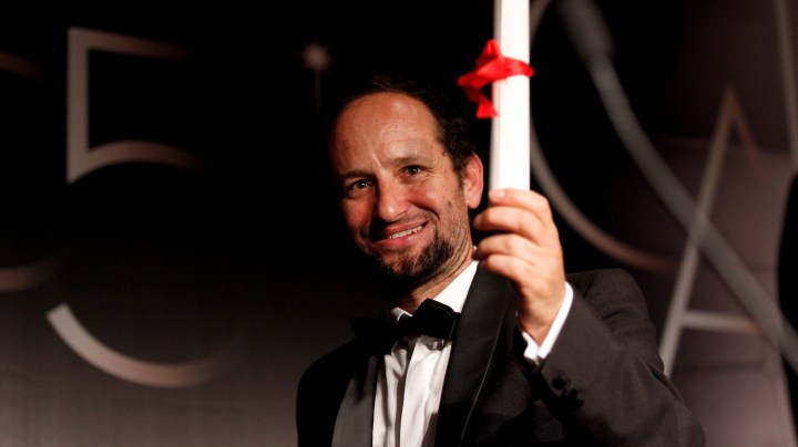Carlos Reygadas, winner of the award for Best Director for 'Post Tenebras Lux' attends Winners Press Conference during Cannes Film Festival on May 27, 2012. Photo by Andreas Rentz/Getty Images