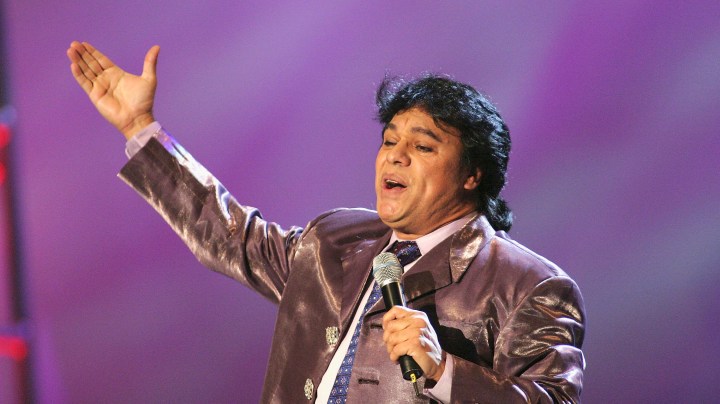 Juan Gabriel performs at the 2003 Latin Music Fan Awards Photo by Giulio Marcocchi /Getty Images