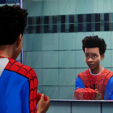Miles Morales (Shameik Moore) in 'Spider-Man: Into the Spider-Verse.' Courtesy of Sony Pictures Entertainment