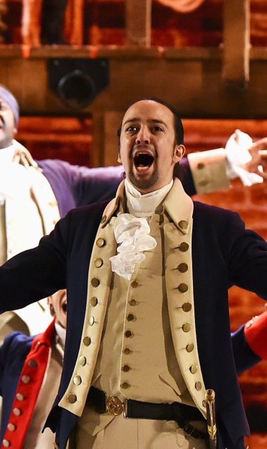 Lin-Manuel Miranda of 'Hamilton' performs onstage during the 70th Annual Tony Awards. Photo by Theo Wargo/Getty Images for Tony Awards Productions