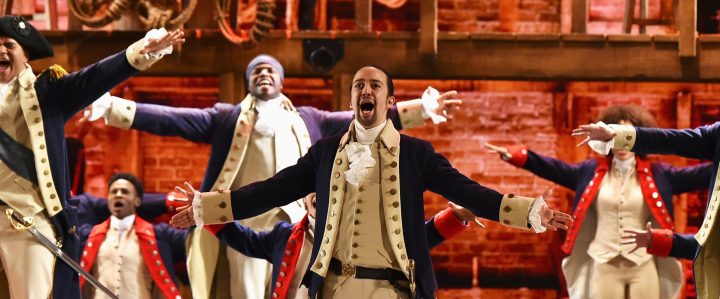 Lin-Manuel Miranda of 'Hamilton' performs onstage during the 70th Annual Tony Awards. Photo by Theo Wargo/Getty Images for Tony Awards Productions