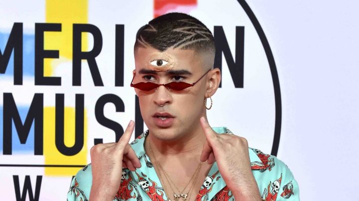 Bad Bunny attends the 2018 American Music Awards at Microsoft Theater on October 9, 2018 in Los Angeles, California. Photo by Frazer Harrison/Getty Images