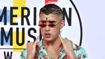 Bad Bunny attends the 2018 American Music Awards at Microsoft Theater on October 9, 2018 in Los Angeles, California. Photo by Frazer Harrison/Getty Images