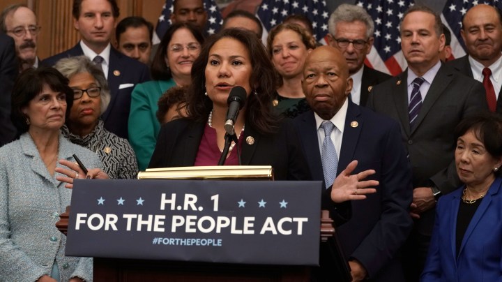 U.S. Rep. Veronica Escobar (D-TX) speaks during a news conference at the U.S. Capitol January 4, 2019 in Washington, DC. Photo by Alex Wong/Getty Images