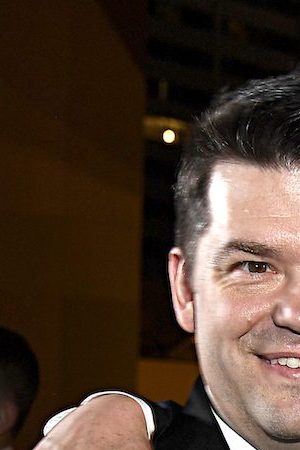 Chris Miller and Phil Lord, winners of the Animated Feature Film award for 'Spider-Man: Into the Spider-Verse,' attend 91st Annual Academy Awards. Photo by Kevork Djansezian/Getty Images