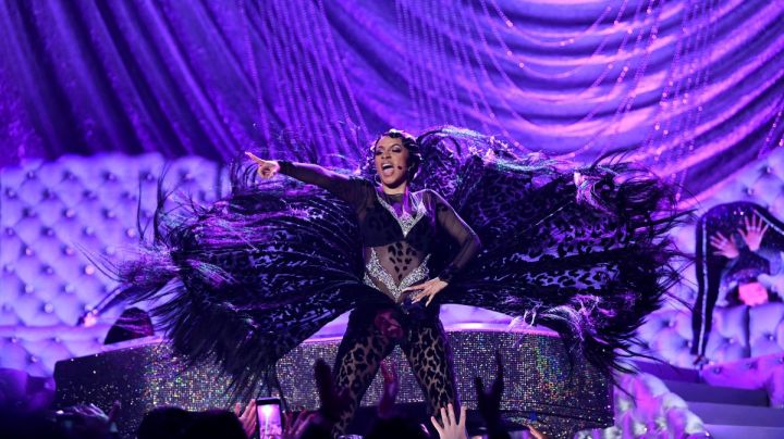 Cardi B perfroms onstage during the 61st Annual GRAMMY Awards at Staples Center on February 10, 2019 in Los Angeles, California. Photo by Emma McIntyre/Getty Images for The Recording Academy