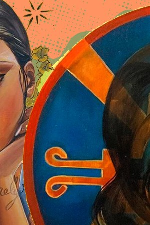 Header includes Nanibah Chacon, The Letter; Nanibah Chacon, La Onda; Gaspar Eríquez, La Gaby in Red. Collage by Alan López for Remezcla