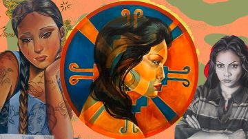 Header includes Nanibah Chacon, The Letter; Nanibah Chacon, La Onda; Gaspar Eríquez, La Gaby in Red. Collage by Alan López for Remezcla