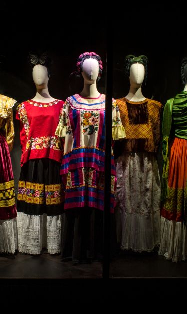 View of the exhibition Appearances Can Be Deceiving at the Frida Kahlo Museum, 2012. Photo by Miguel Tovar. ©
Frida Kahlo & Diego Rivera Archives. Bank of Mexico,
Fiduciary in the Diego Rivera and Frida Kahlo Museum Trust