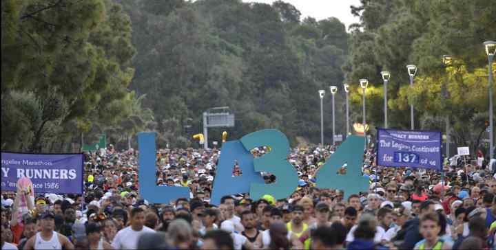 A general view of atmosphere at LA Celebrates The 34th Running Of The Skechers Los Angeles Marathon on March 24, 2019 in Los Angeles, California. Photo by Jerod Harris/Getty Images for Conqur Endurance Group