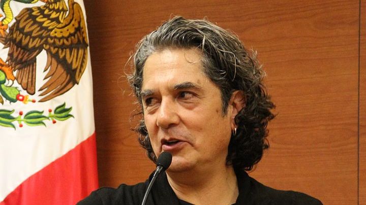 Armando Vega-Gil in the second International Colloquium “Nuevas narrativas mexicanas: desde la diversidad” in the ITESM-Campus in Mexico City. Creative Commons "Armando Vega Gil” by Angélica Martínez is licensed under CC BY 3.0.