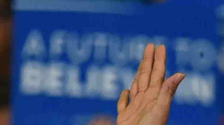 Democratic congressional candidate Lucy Flores speaks at a campaign rally for Democratic presidential candidate Sen. Bernie Sanders (D-VT) at Bonanza High School on February 14, 2016 in Las Vegas, Nevada. Photo by Ethan Miller/Getty Images