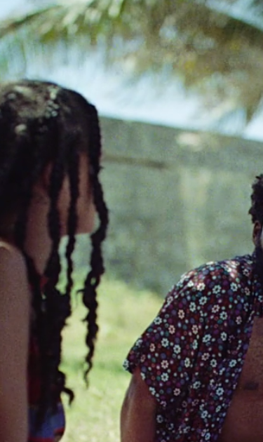 Rihanna and Donald Glover in 'Guava Island' / Film still via Amazon Prime.