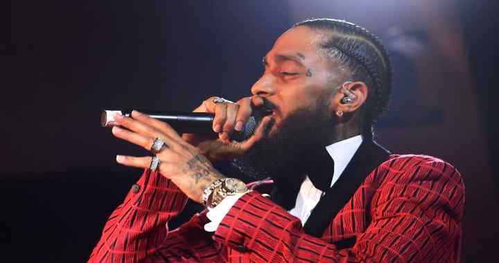 Nipsey Hussle performs onstage at the Warner Music Pre-Grammy Party at the NoMad Hotel on February 7, 2019 in Los Angeles, California. Photo by Matt Winkelmeyer/Getty Images for Warner Music