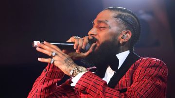 Nipsey Hussle performs onstage at the Warner Music Pre-Grammy Party at the NoMad Hotel on February 7, 2019 in Los Angeles, California. Photo by Matt Winkelmeyer/Getty Images for Warner Music