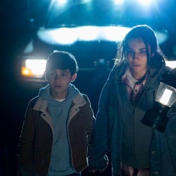 Ricky (Ian Inigo) and Marisol (Martha Higareda) in 'Into The Dark: Culture Shock.' Photo by Richard Foreman, Jr. Courtesy of Hulu